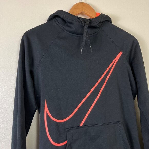 Nike Athletic Therma Fit Graphic Pullover Hooded Jacket Black Women’s Size S - Picture 3 of 10